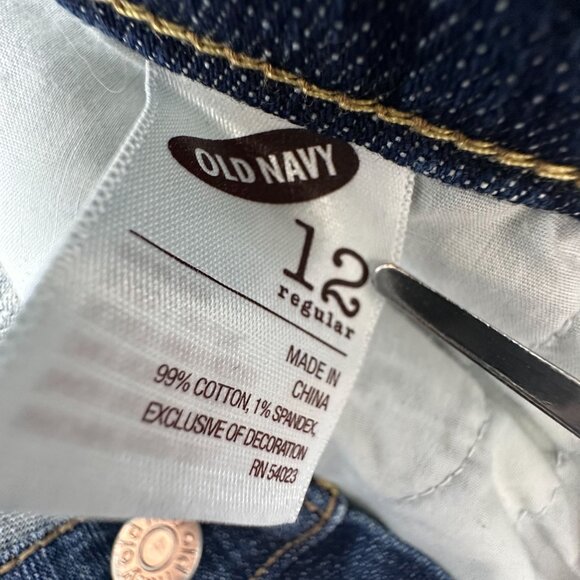 Old Navy Boot Cut Leg Jeans The Dreamer Stretch Womens Blue Size 12 Regular - Picture 5 of 10